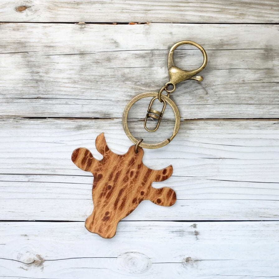 Cow Head Keychain