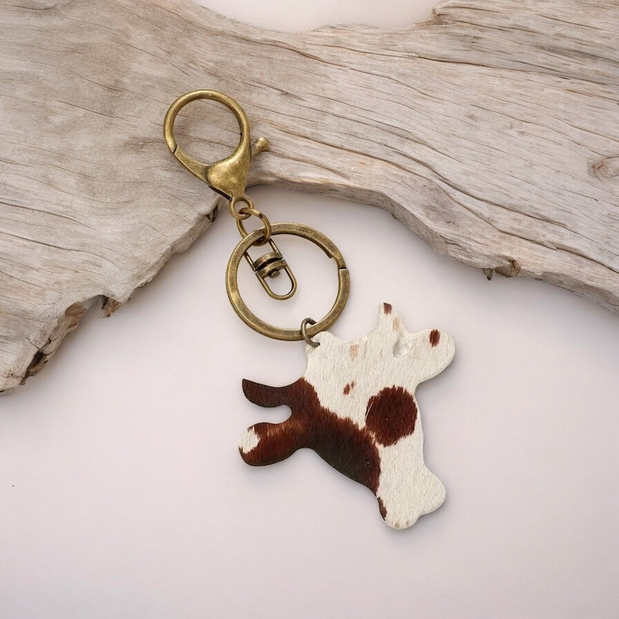 Cow Head Keychain