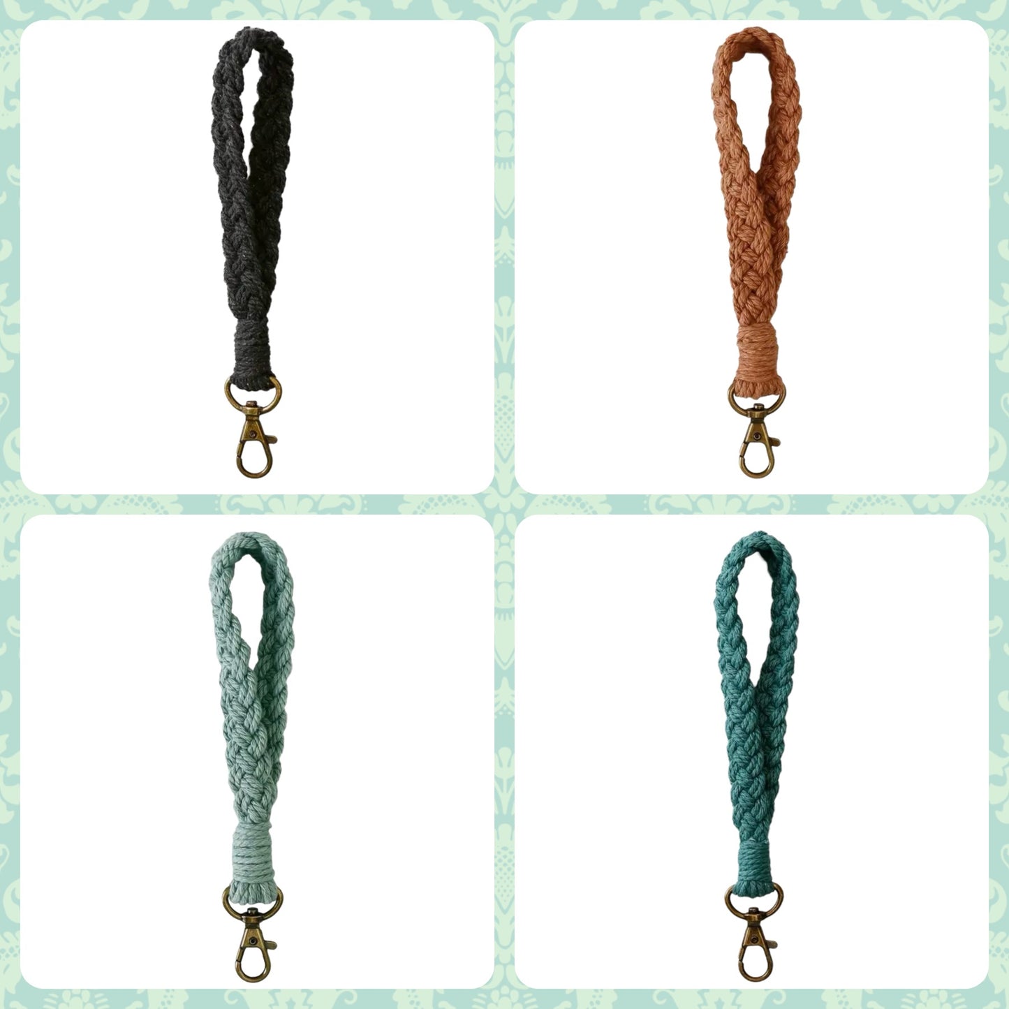 Macrame Wristlet Strap/Keychain