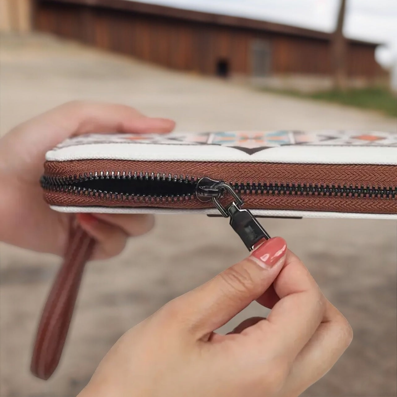 Boho Western Style Wristlet Wallet