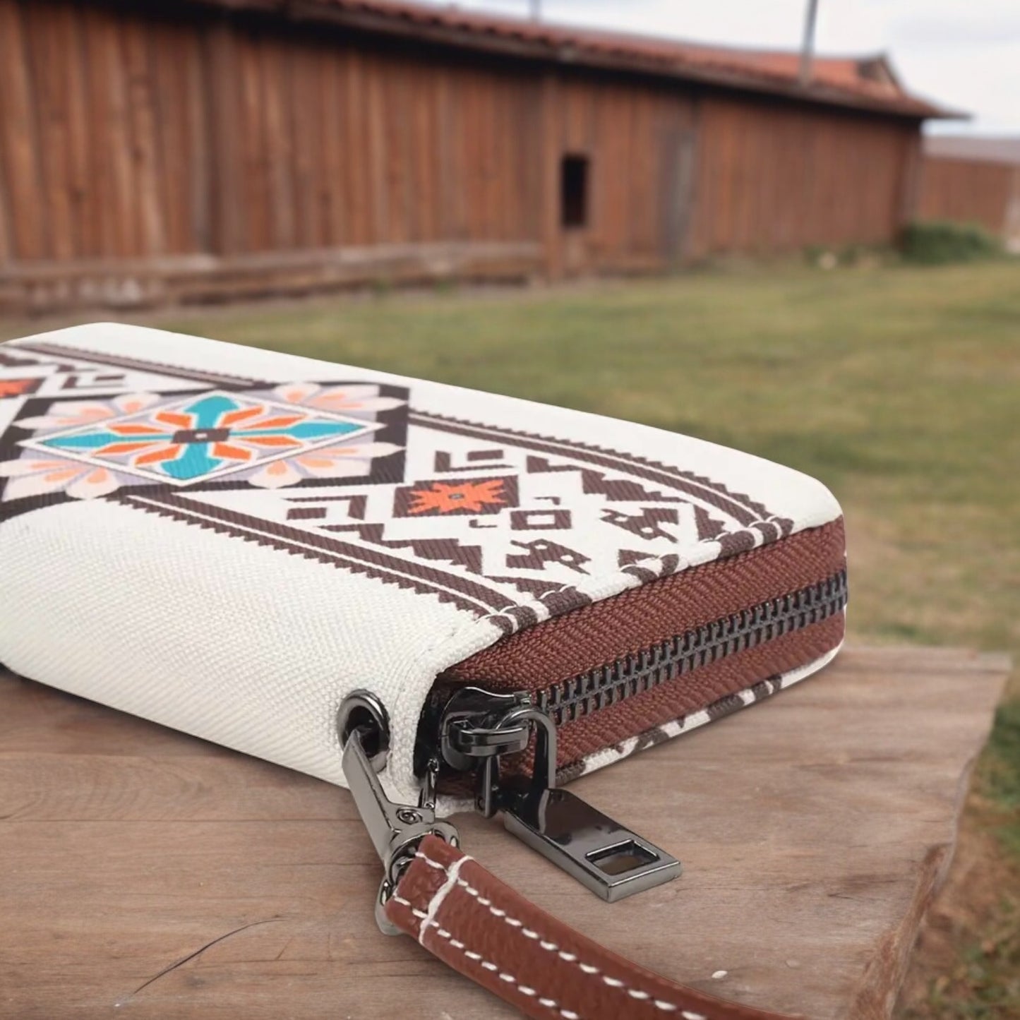 Boho Western Style Wristlet Wallet