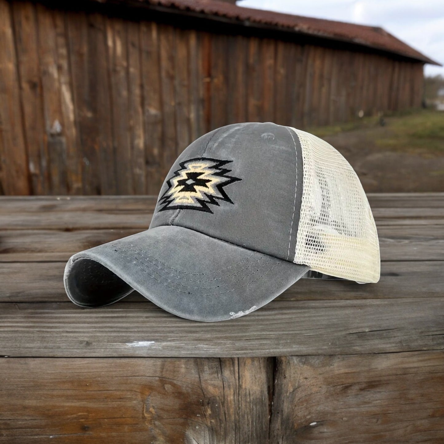 Distressed Baseball/Trucker Cap