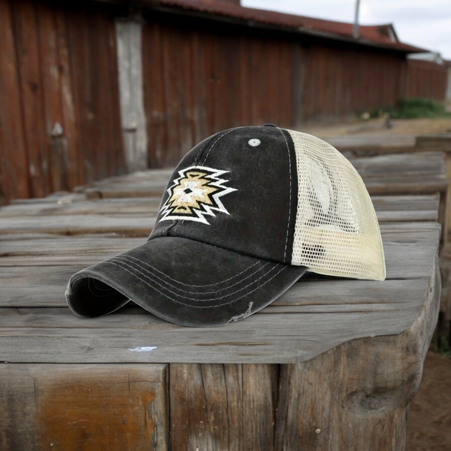 Distressed Baseball/Trucker Cap