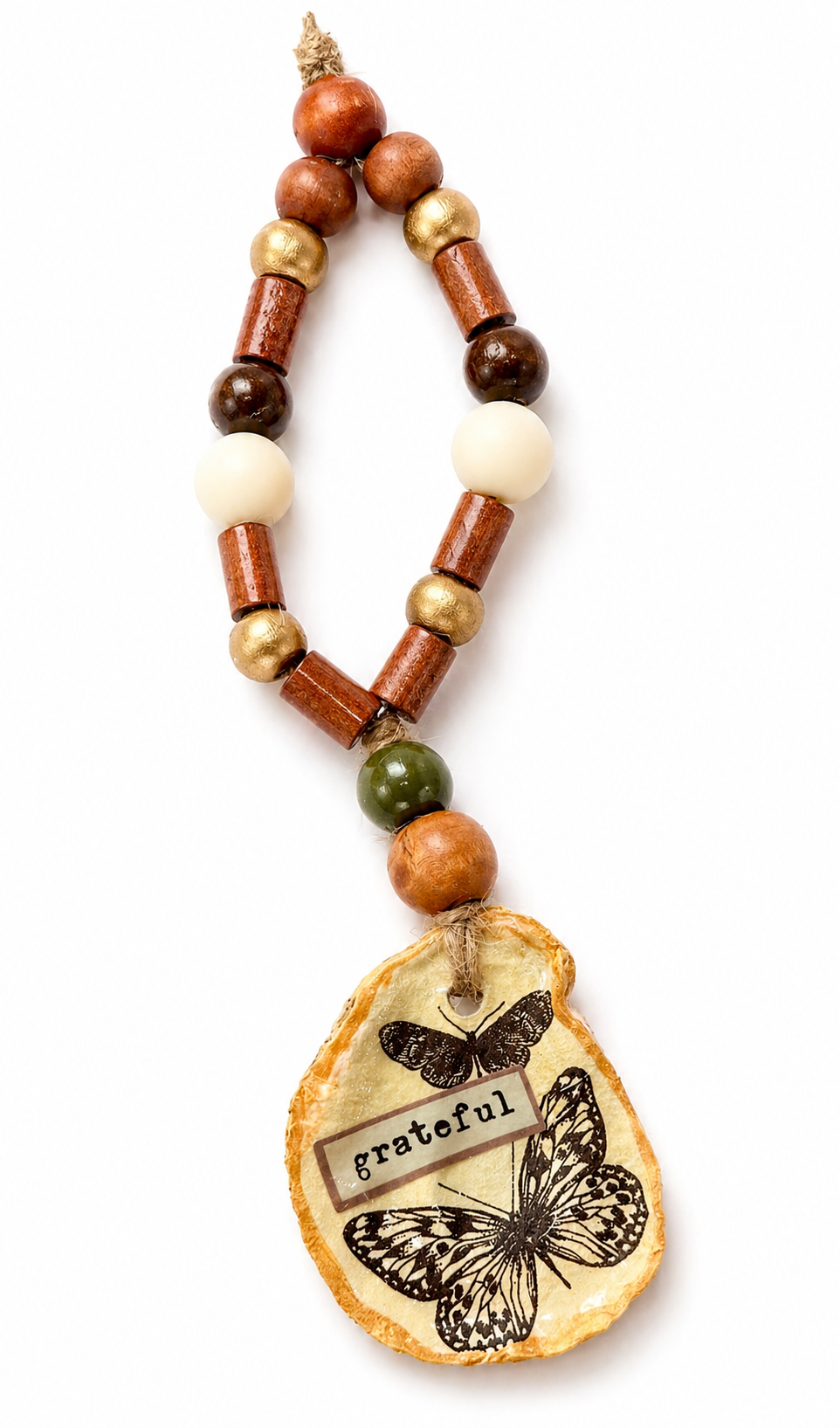 Butterfly Wine Bottle Charm | Handmade Coastal Wine Decor Gift