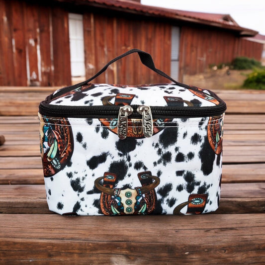 Corpus Christi Cow Makeup Case