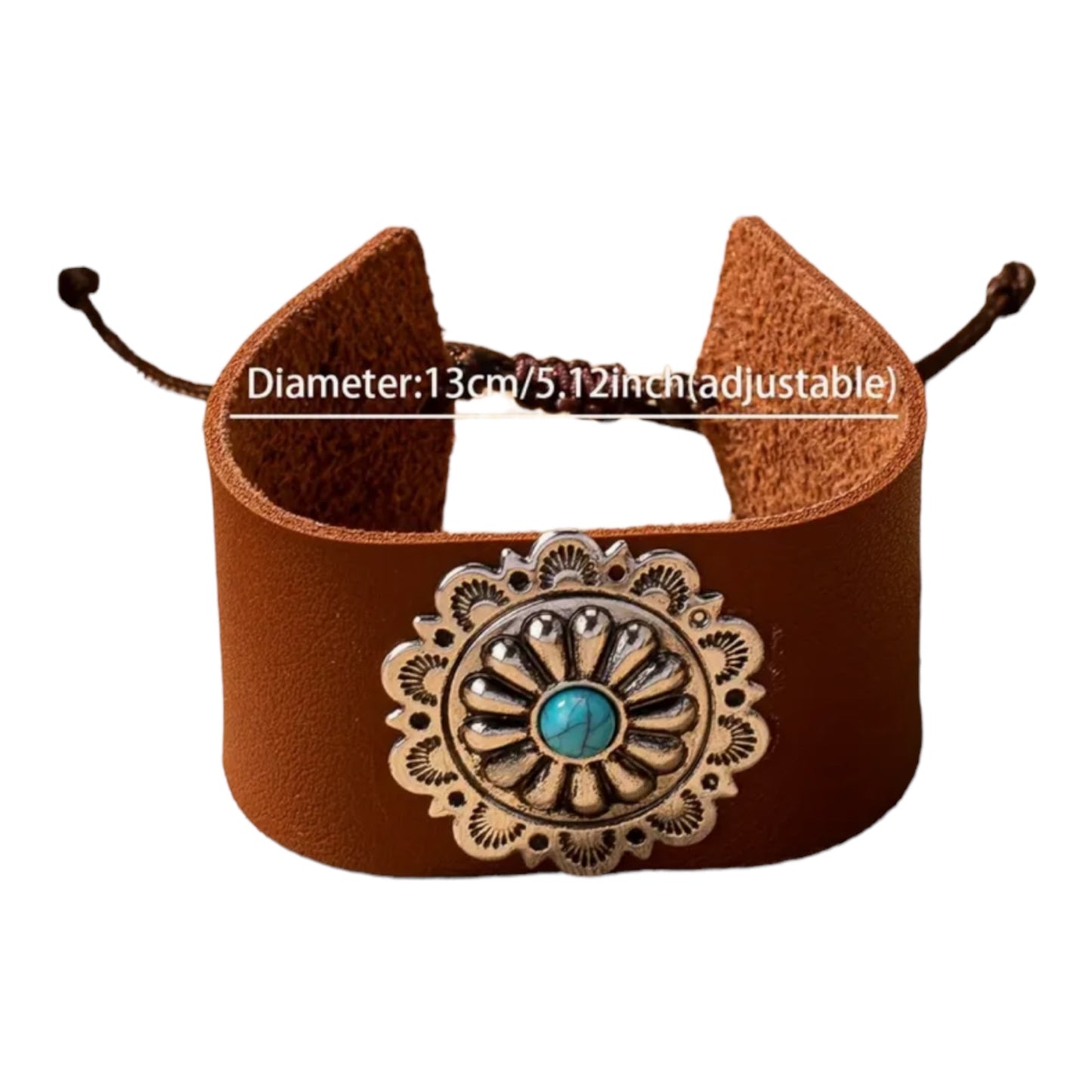 Adjustable Leather Cuff Bracelet