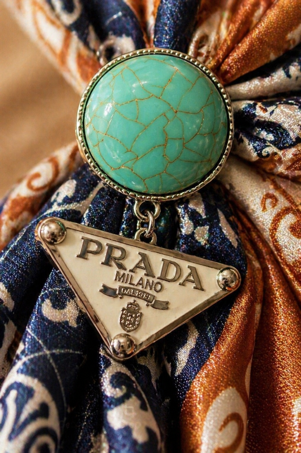 Turquoise Wild Rag Slide | Western Scarf Slide Accessory