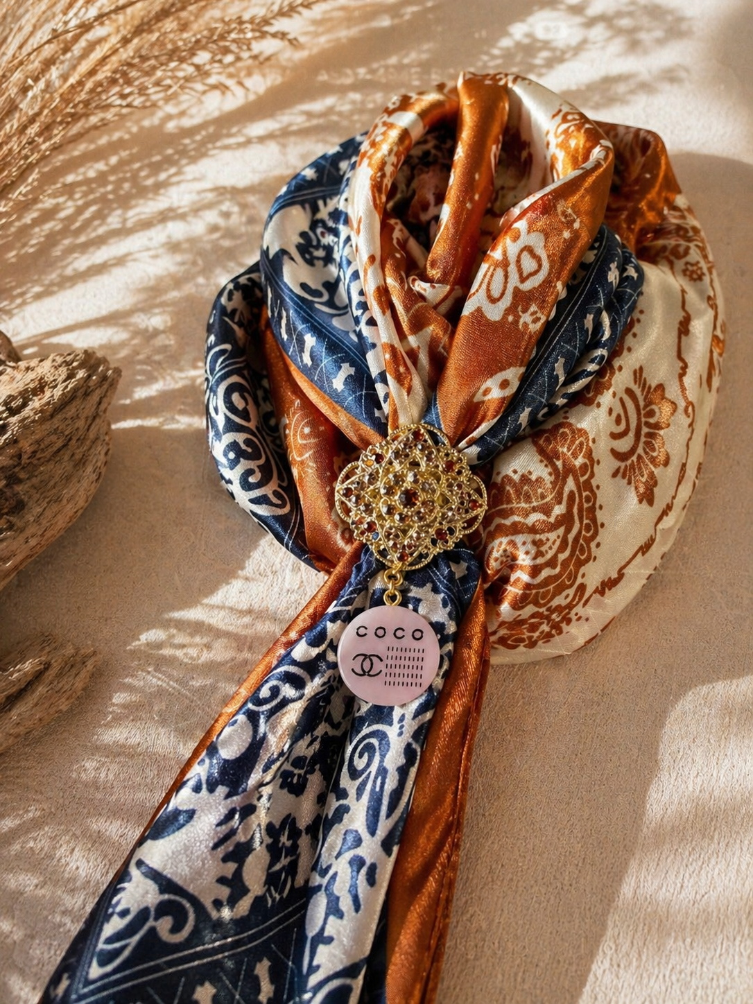 Pink Wild Rag Slide | Western Scarf Slide Accessory