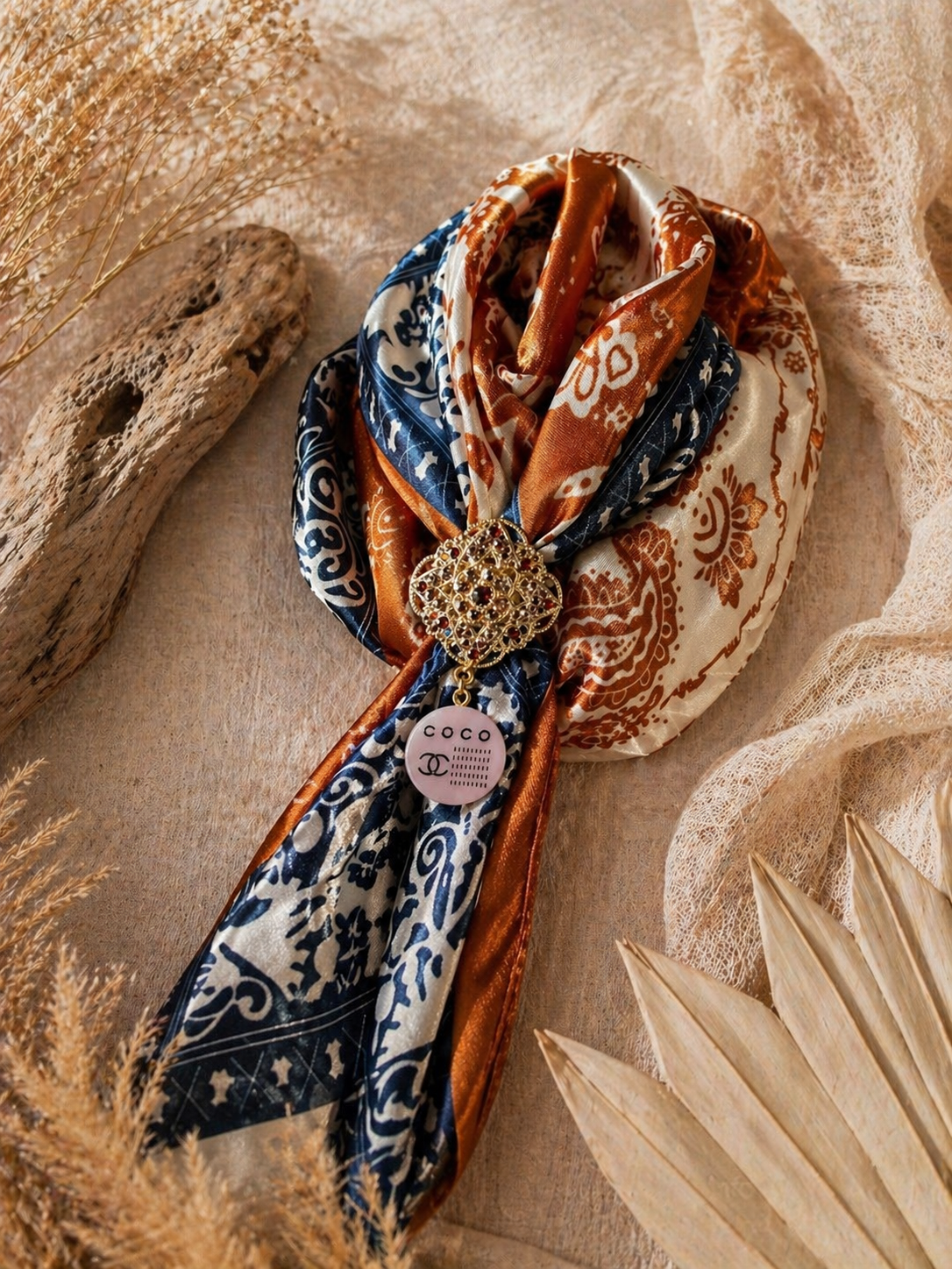 Pink Wild Rag Slide | Western Scarf Slide Accessory