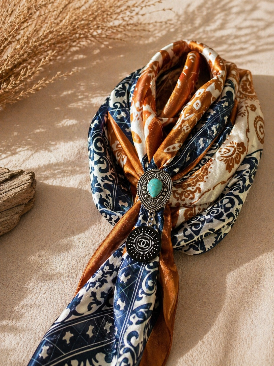 Black Wild Rag Slide | Western Scarf Slide Accessory