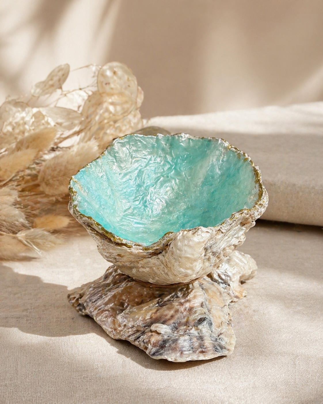 Oyster Shell Trinket Dish Home Decor