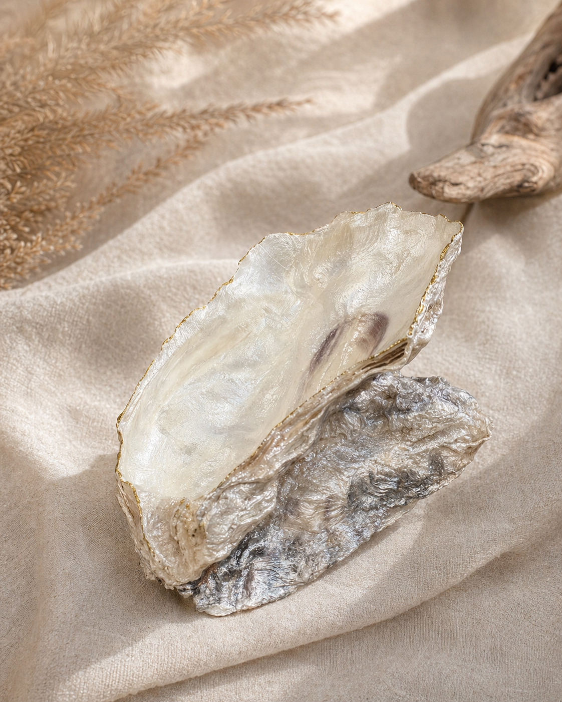 Oyster Shell Trinket Dish Home Decor Gift