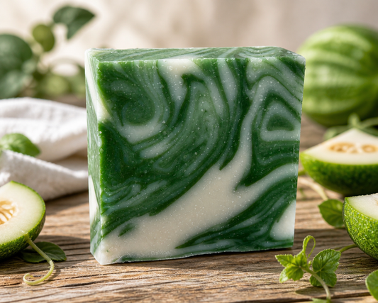 Cucumber Melon Artisan Soap Bar | Fresh Fruity Handmade Soap