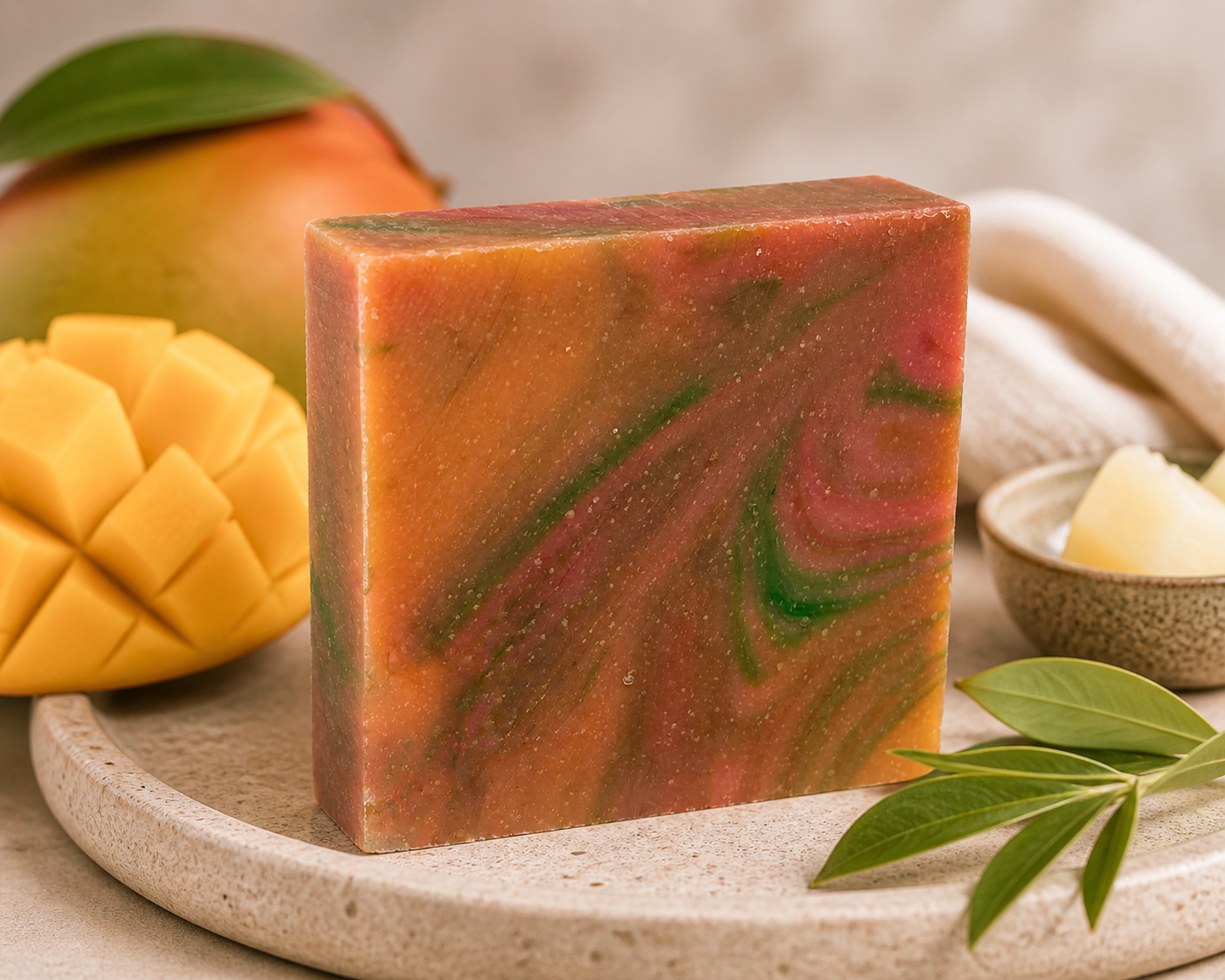 Mango Delight Artisan Soap Bar | Tropical Handmade Soap