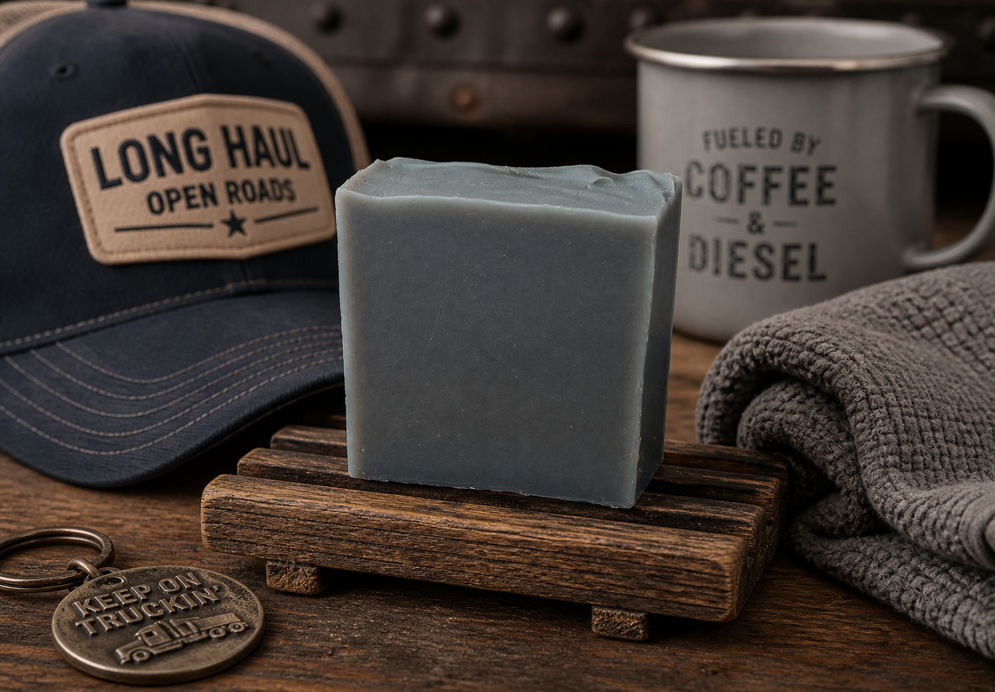 Truck Driver Blues Artisan Soap Bar | Fresh Masculine Handmade Soap