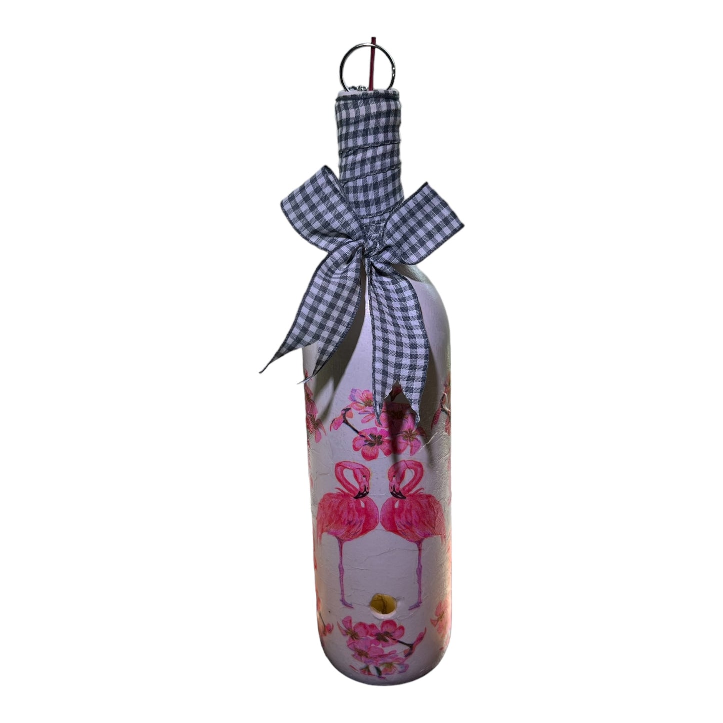 Wine Bottle Incense Burner - Pink Flamingo