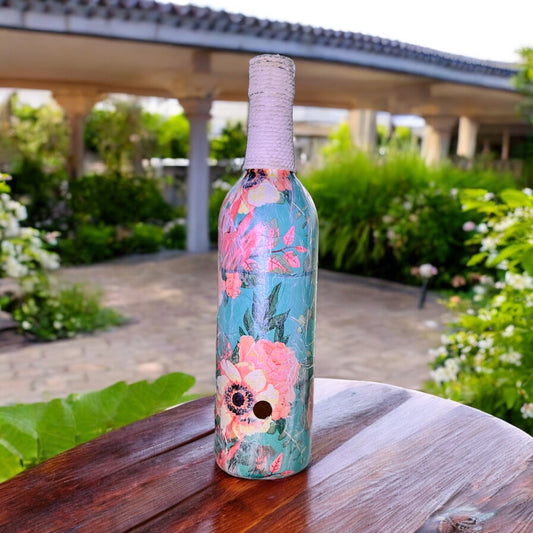 Wine Bottle Incense Burner - Shabby Chic