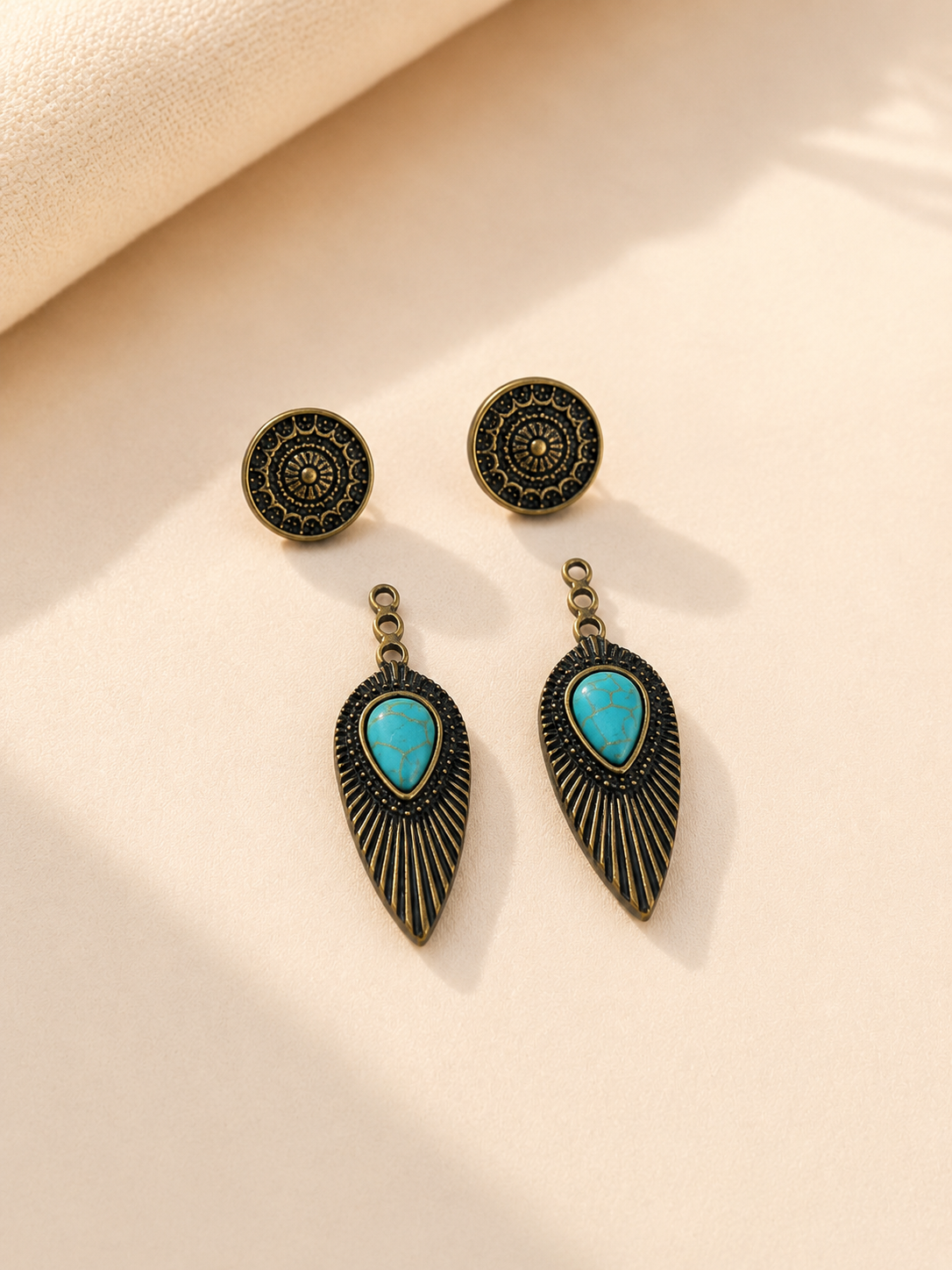 Turquoise Trails 2-in-1 Earrings