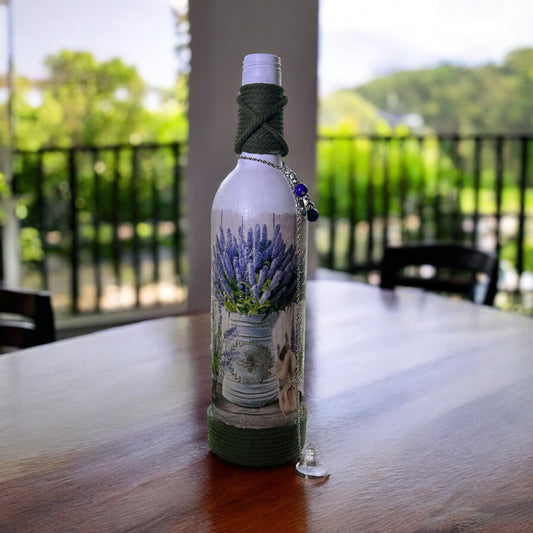 Wine Bottle Incense Burner - Country Lavender