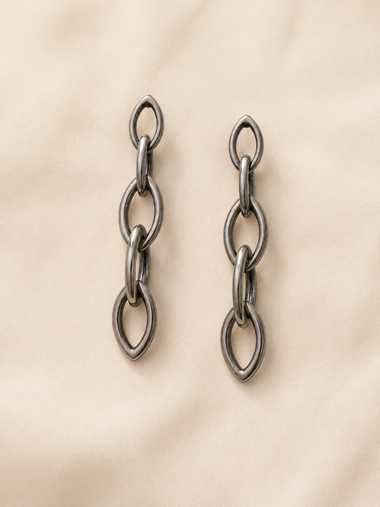 Industrial Luxe Chain Earrings