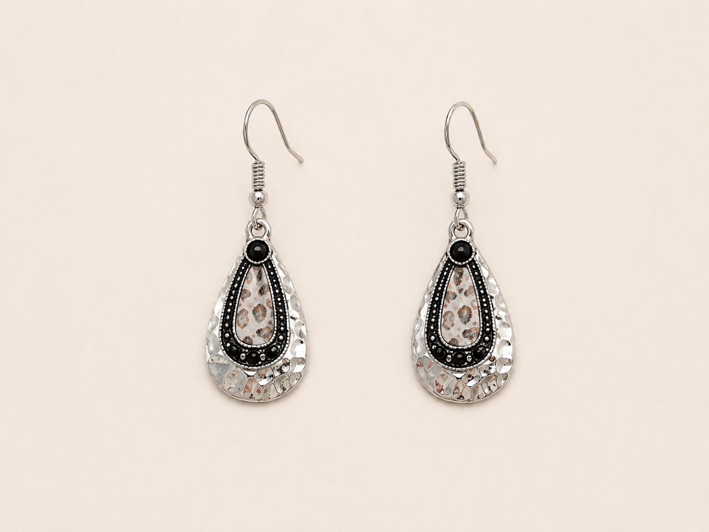 Silver Spur Statement Earrings