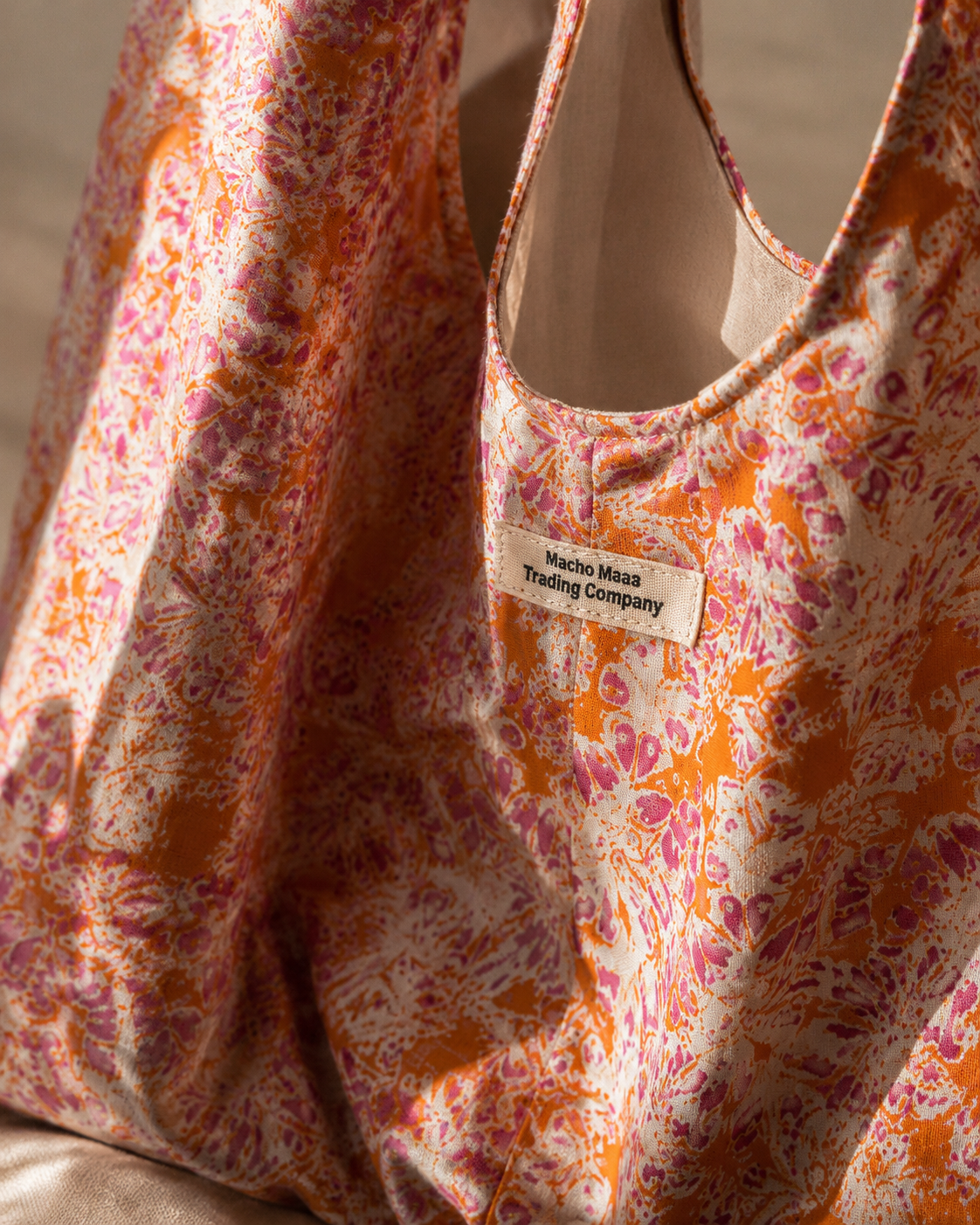 Sunset Bloom Handmade Slouchy Hobo Bag – Boho Floral Tote