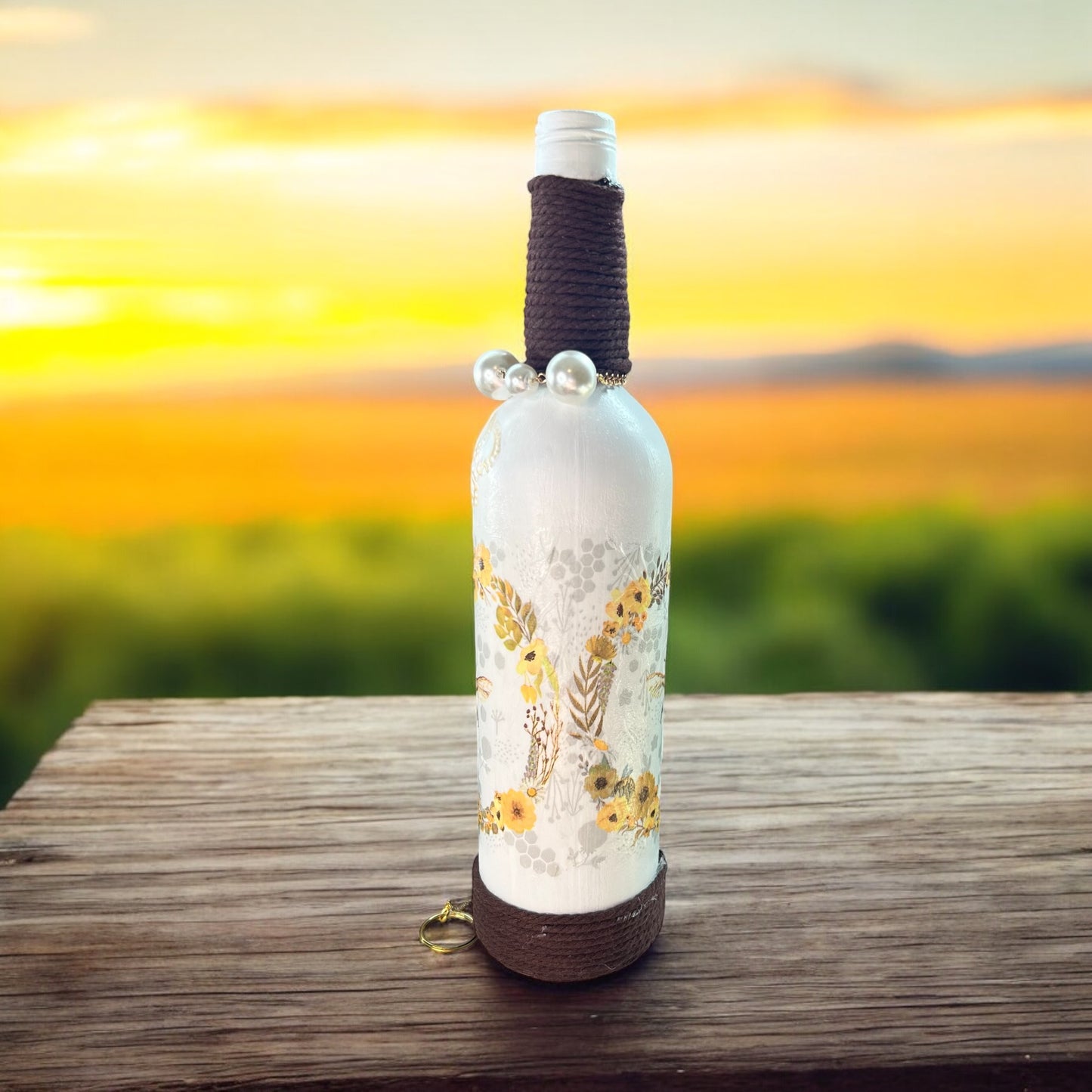 Wine Bottle Incense Burner - Golden Bee