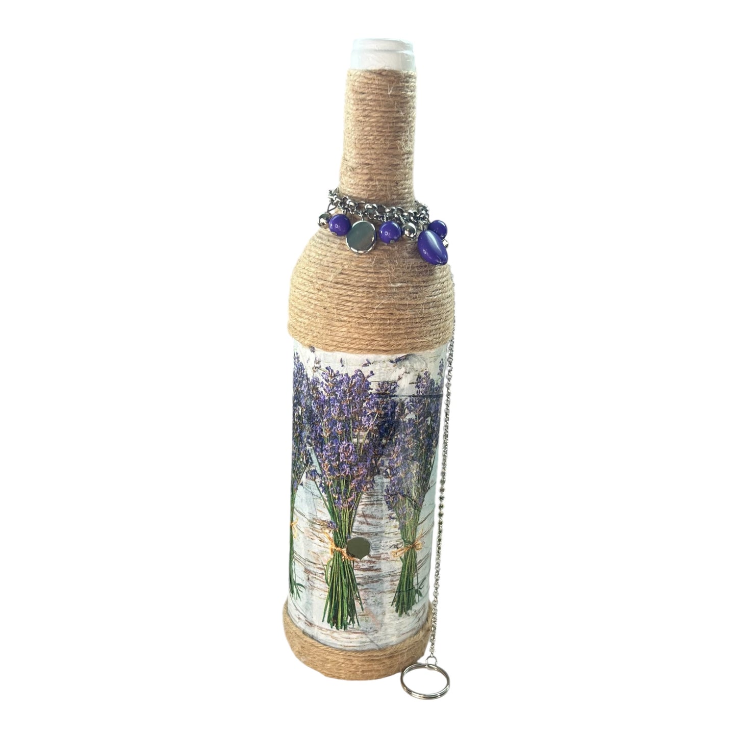 Wine Bottle Incense Burner - Lavender Bunches