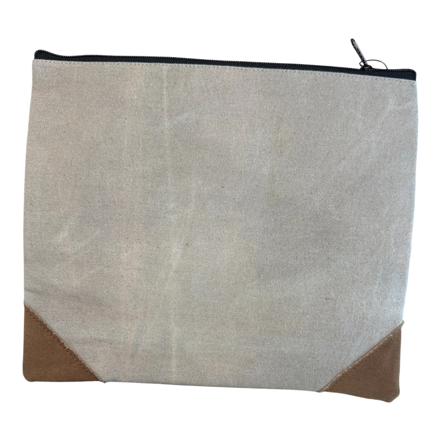 Long Live Vintage Canvas Zipper Pouch | Rustic Cosmetic & Travel Bag