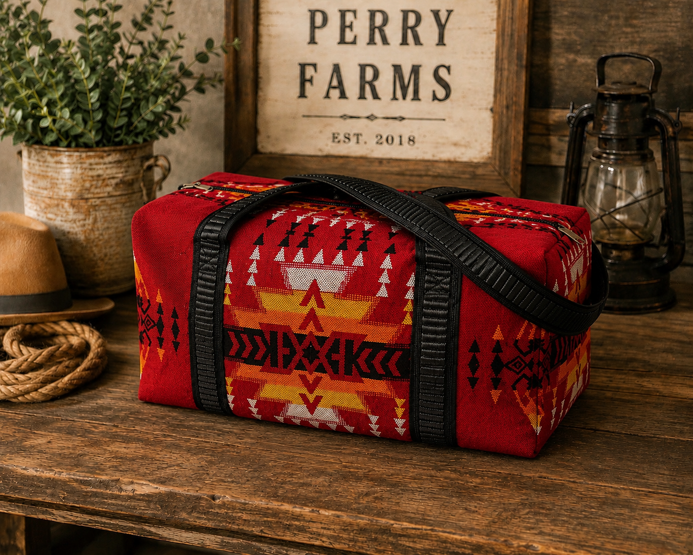 Southwestern Woven Weekender Bag – 4 Styles