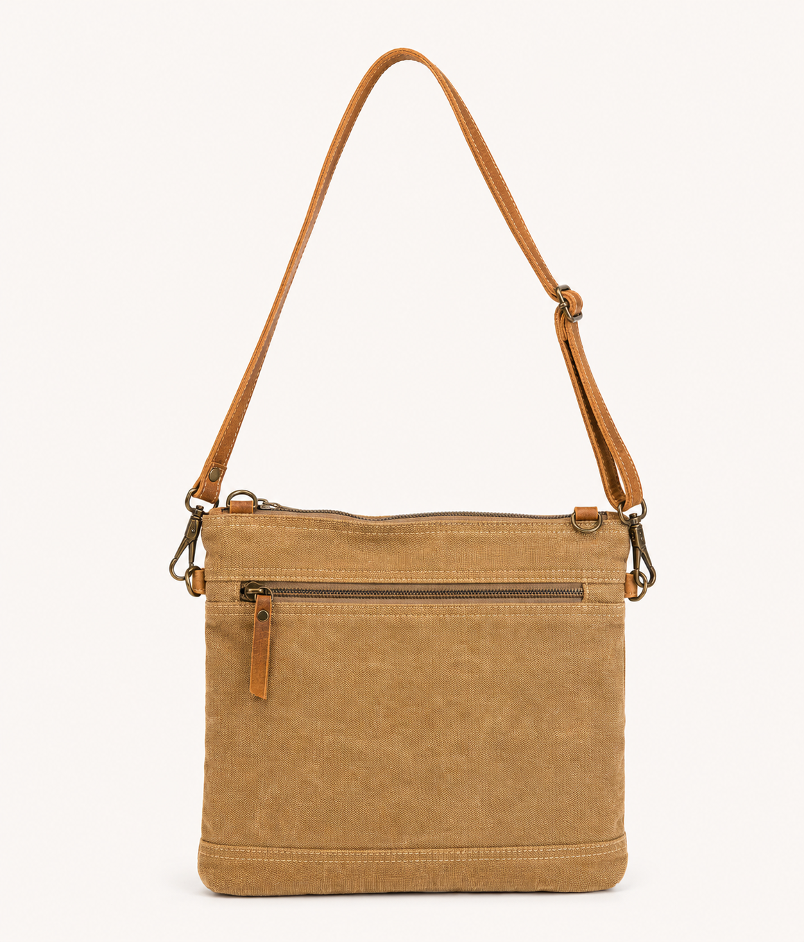 Upcycled Woven Rug & Cowhide Crossbody Bag
