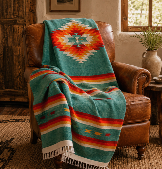 La Paz Blanket - Teal