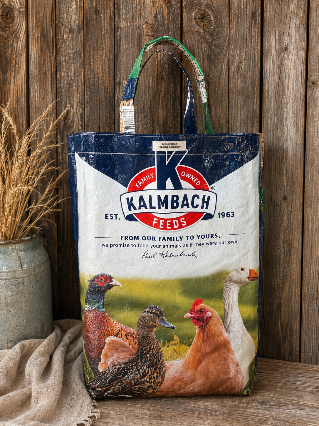 All Flock Market Tote - From The Feed Sack Collection