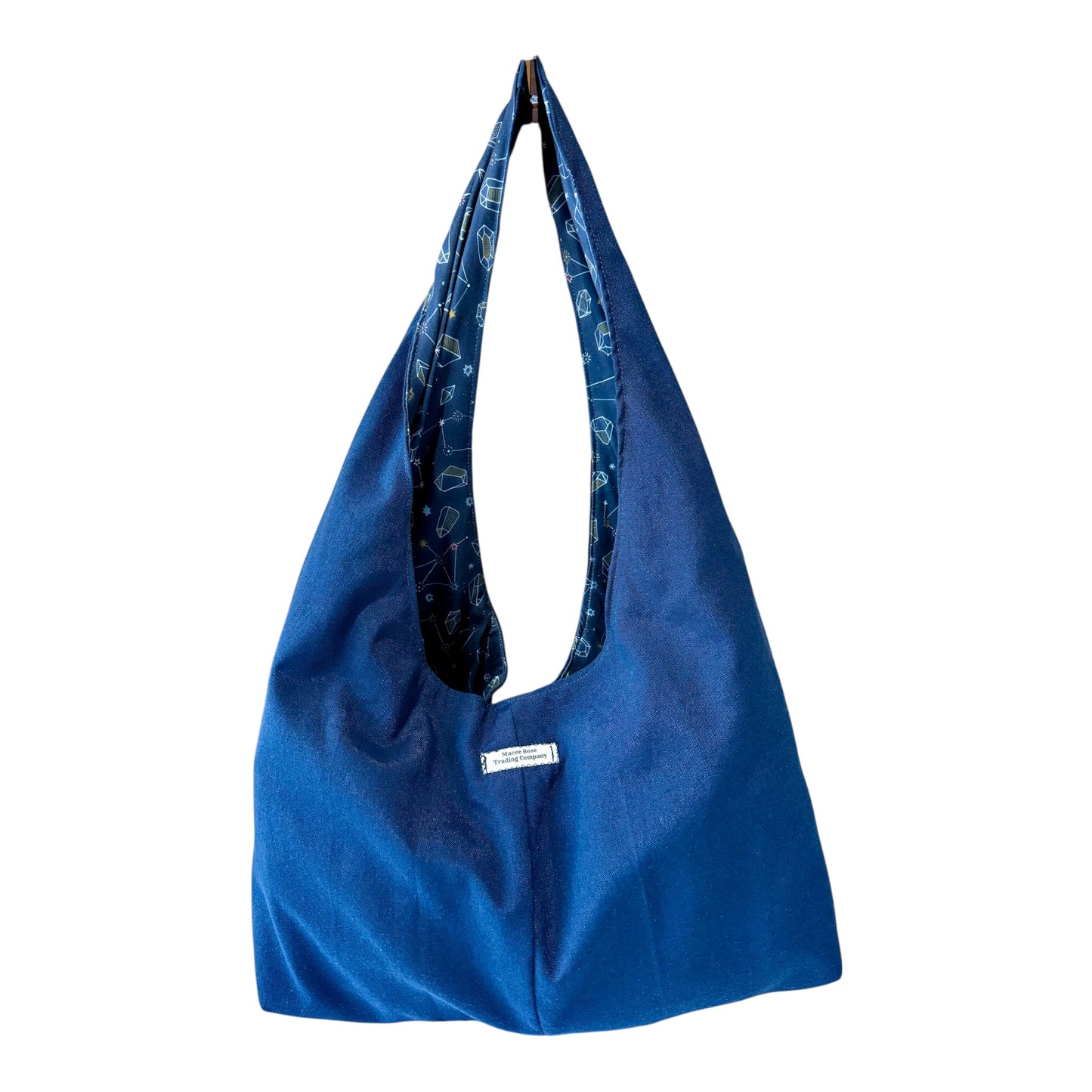 Midnight Constellation Reversible Slouchy Hobo Bag