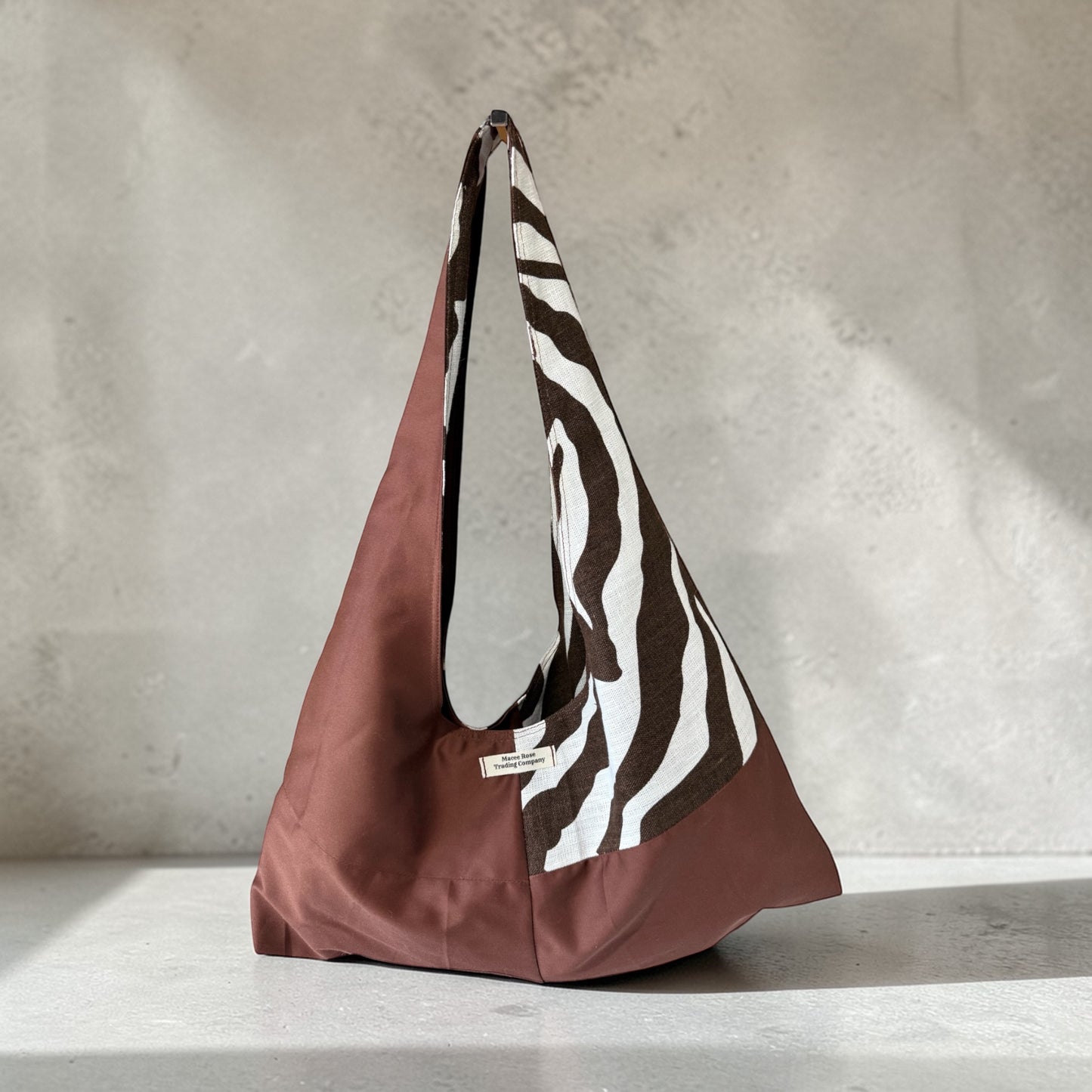 Zebra Luxe Slouch Bag