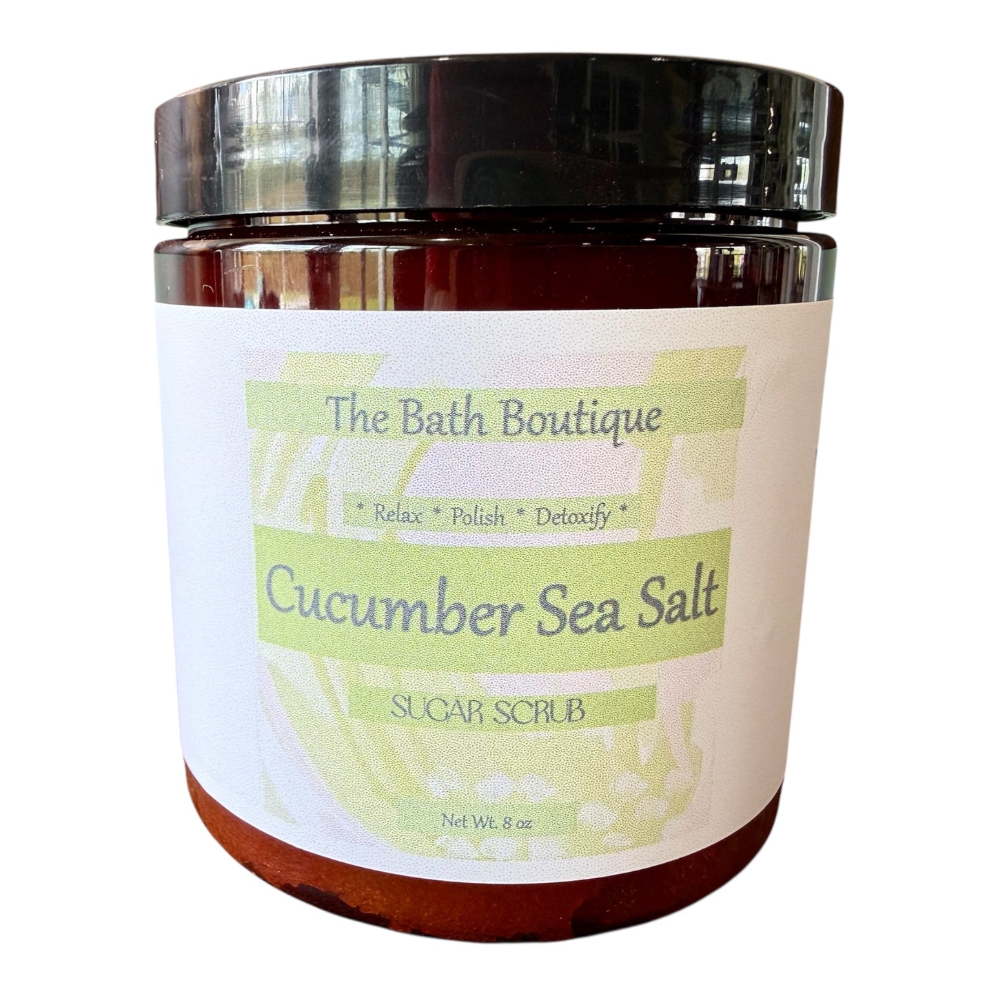 Cucumber Sea Salt Sugar Scrub | Exfoliating Handmade Body Scrub