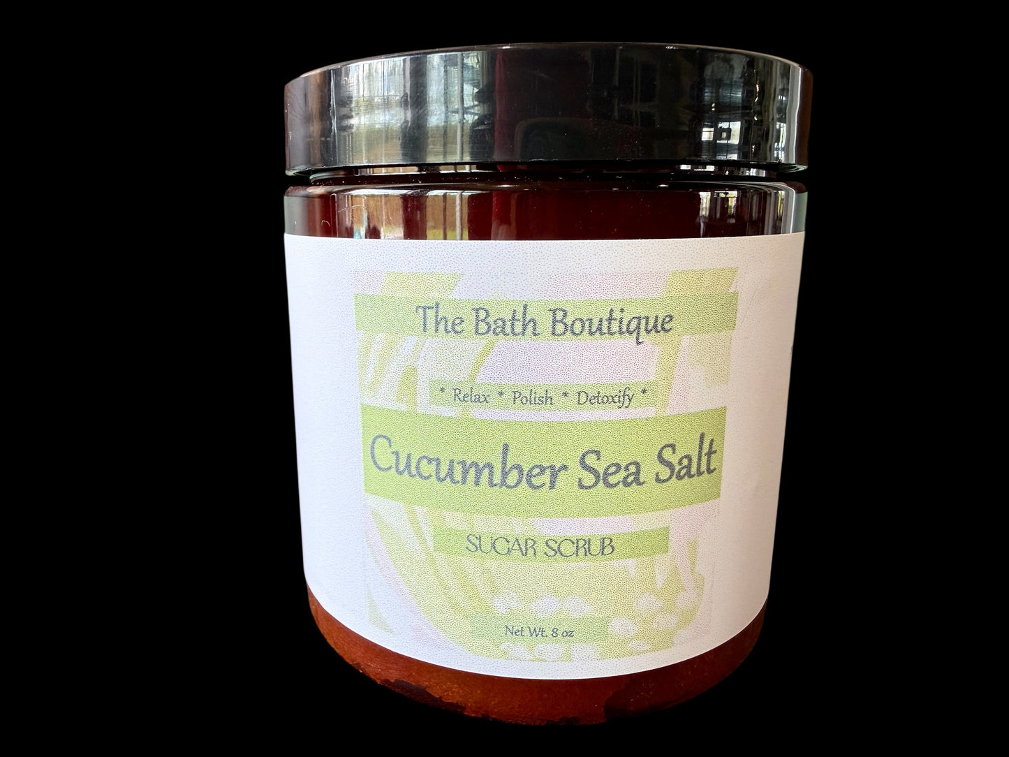 Cucumber Sea Salt Sugar Scrub | Exfoliating Handmade Body Scrub