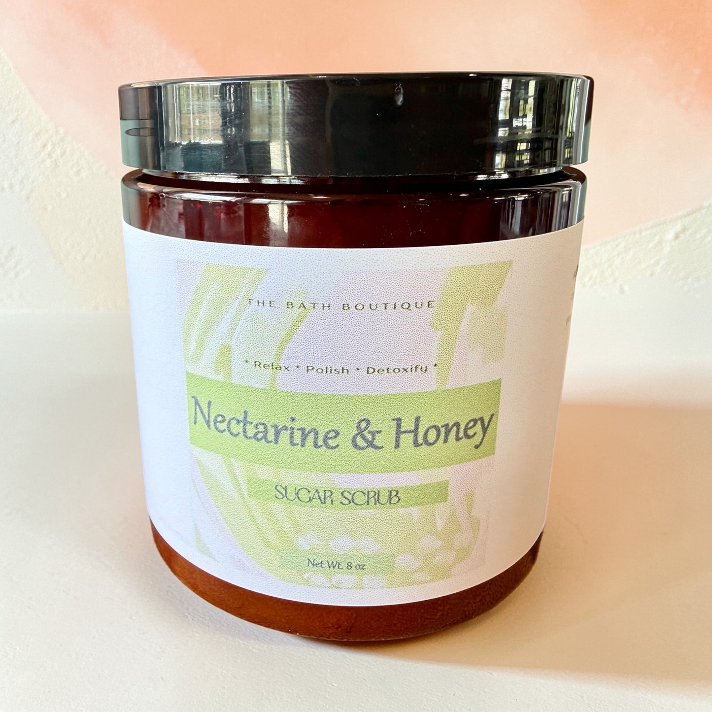 Nectarine & Honey Sugar Scrub | Small Batch Exfoliating Body Scrub