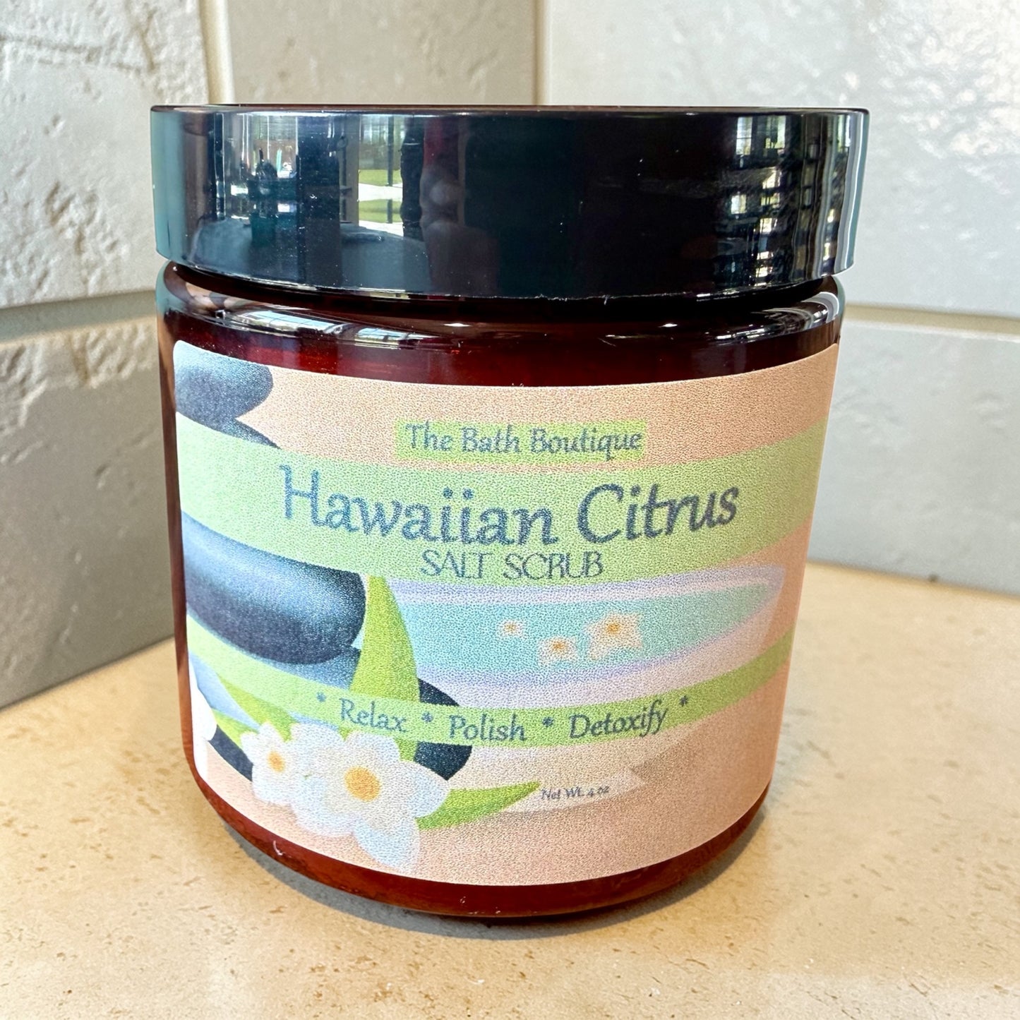 Hawaiian Citrus Salt Scrub | Tropical Exfoliating Body Scrub