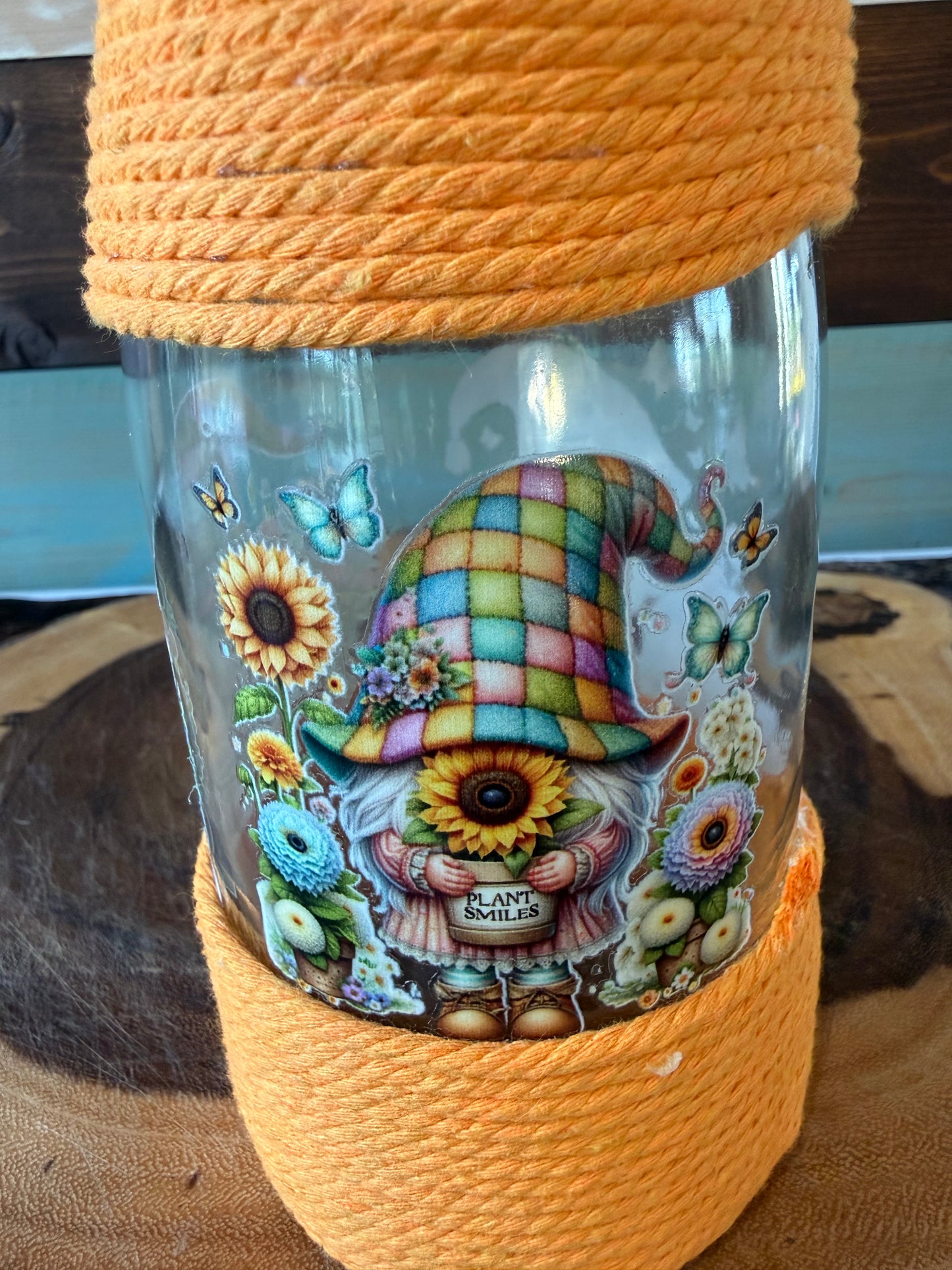 Garden Gnome Upcycled Wine Bottle Incense Burner | Boho Home Fragrance Decor