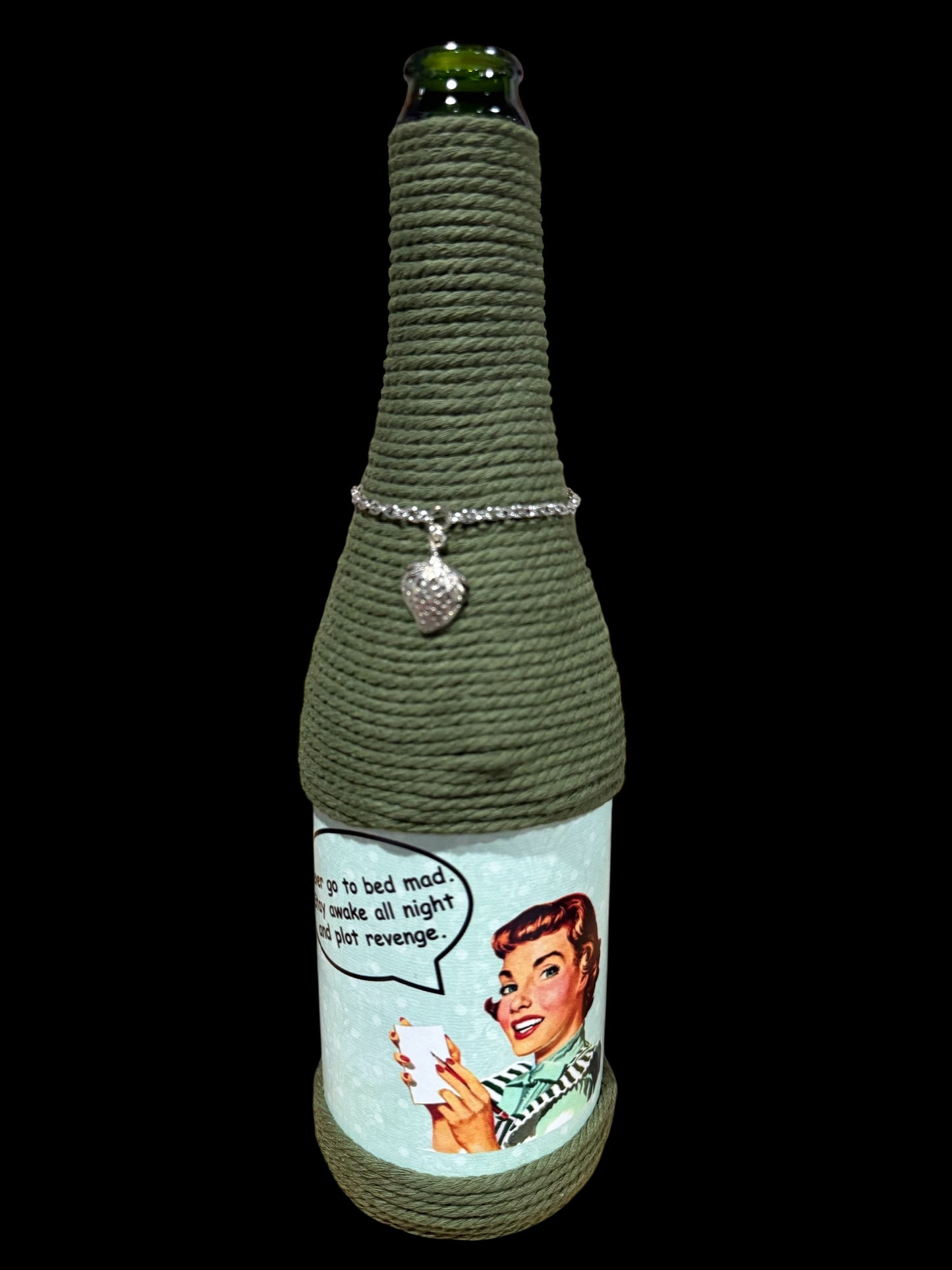 Retro Attitude Upcycled Wine Bottle Incense Burner | Boho Home Fragrance Decor