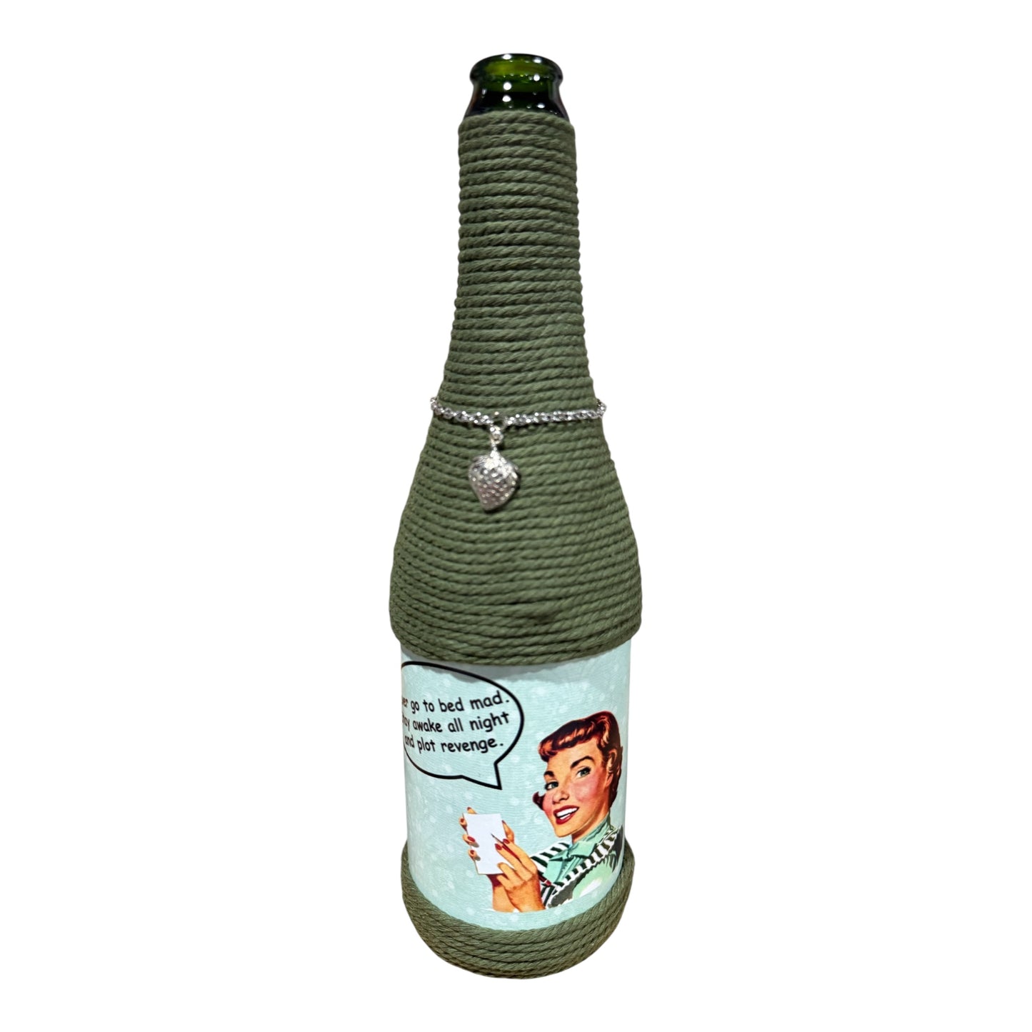 Retro Attitude Upcycled Wine Bottle Incense Burner | Boho Home Fragrance Decor