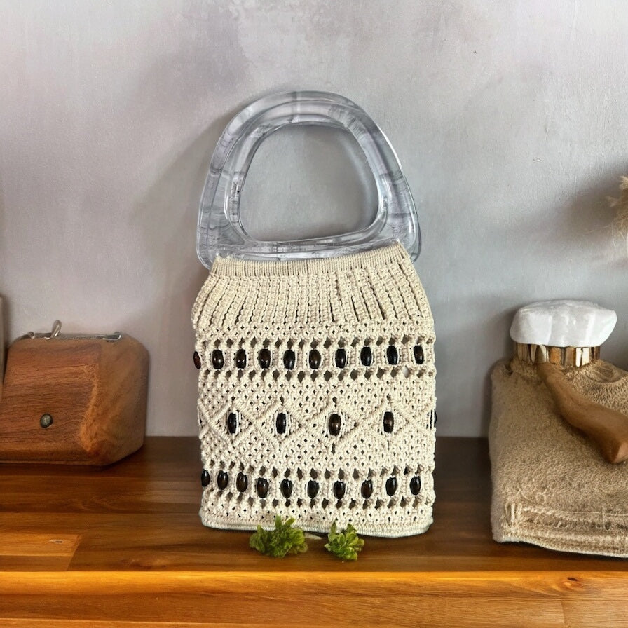 Vintage Macrame Handbag