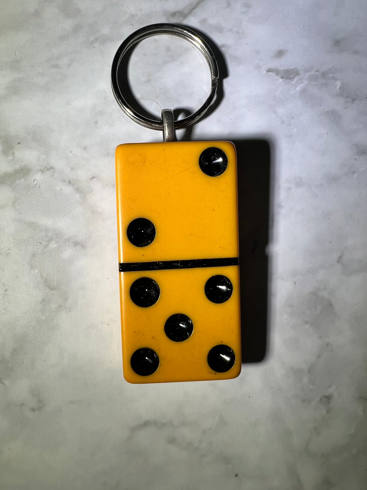 Upcycled Vintage Domino Keychain