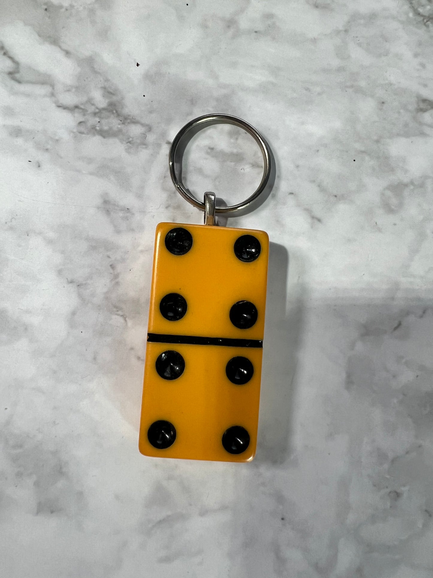 Upcycled Vintage Domino Keychain