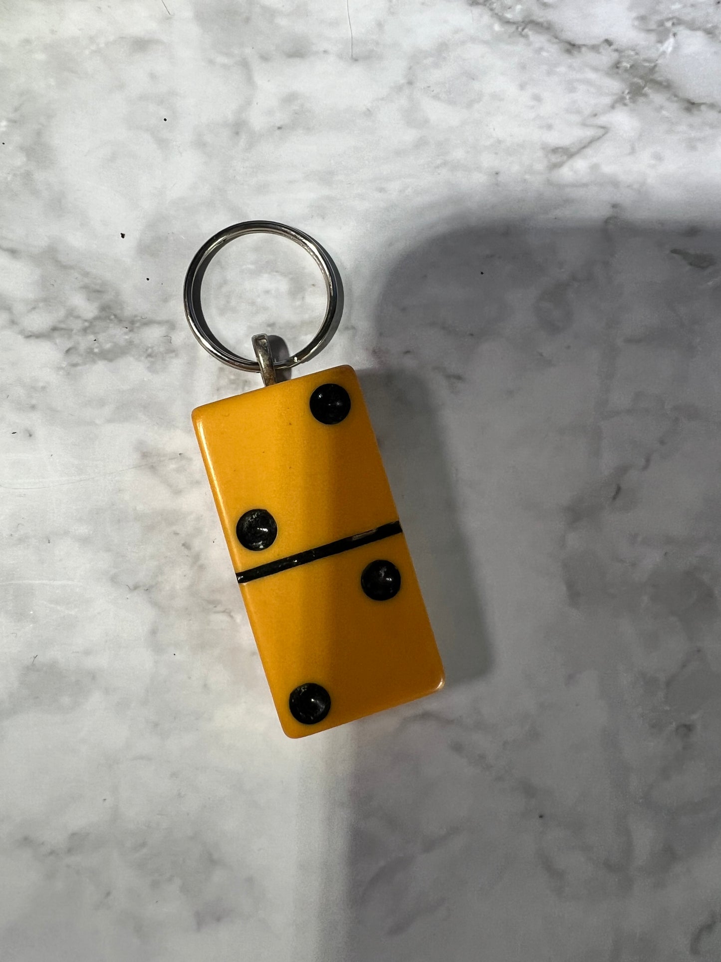 Upcycled Vintage Domino Keychain