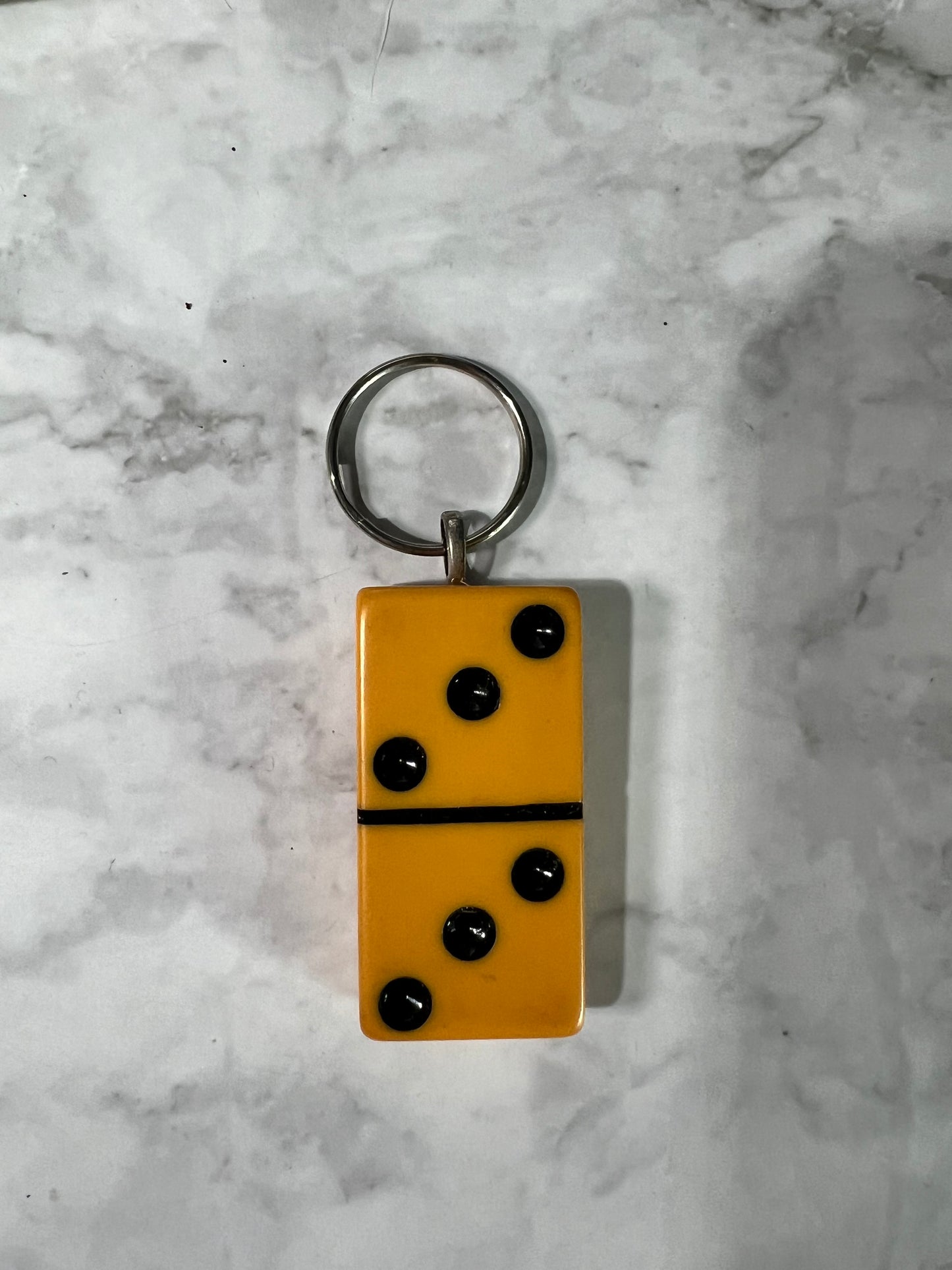 Upcycled Vintage Domino Keychain