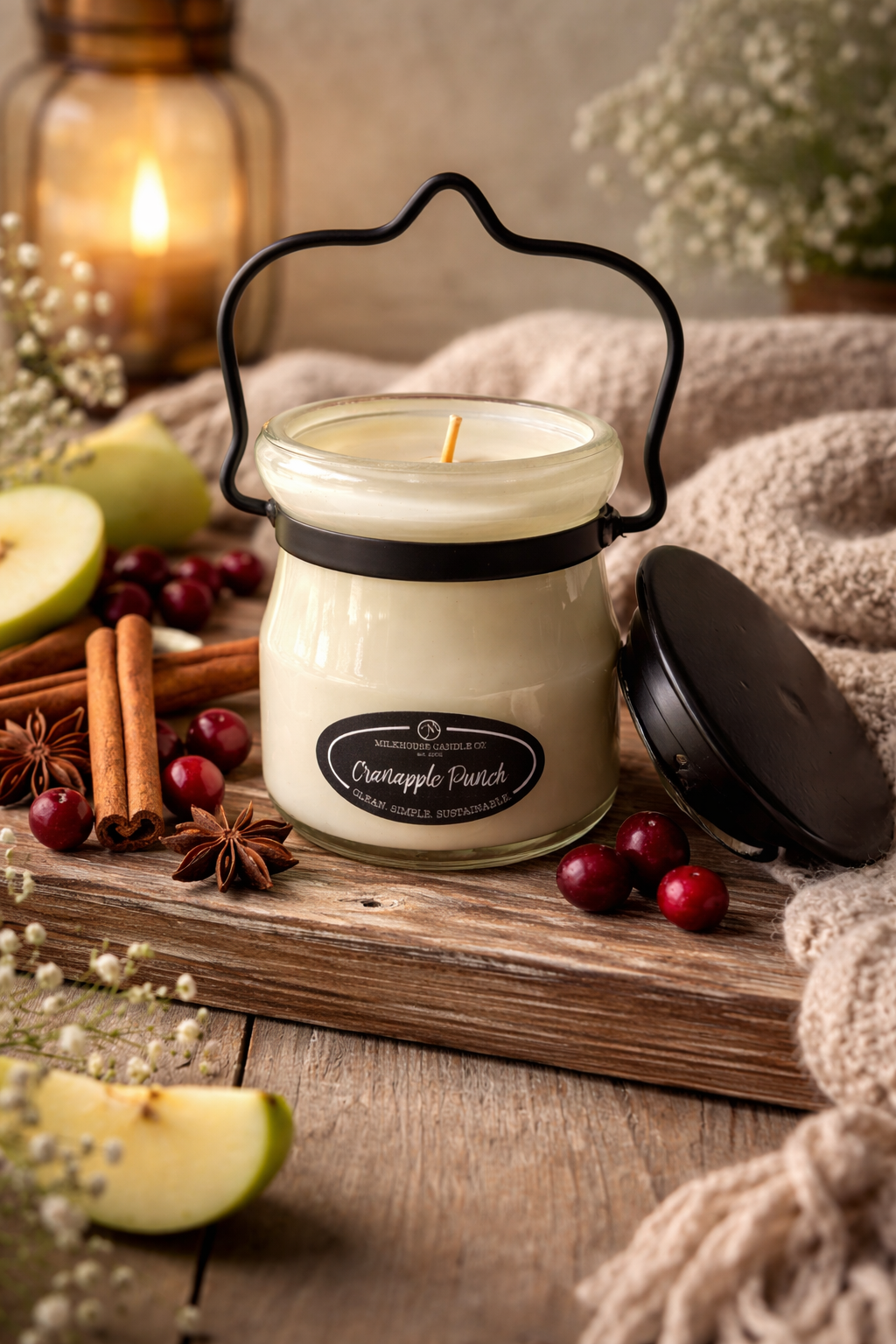 Milkhouse Candle Co. 5oz Cream Jar - Cranapple Punch