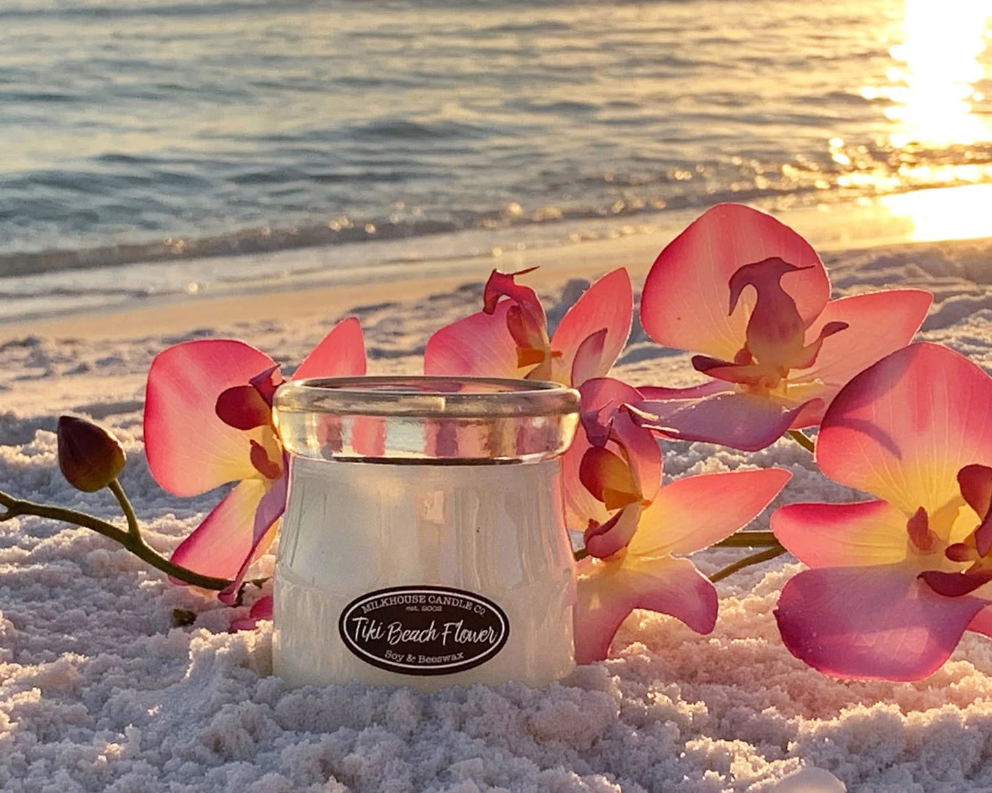 Milkhouse Candle Co. 5oz Cream Jar - Tiki Beach Flower