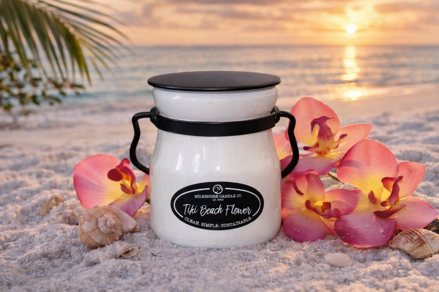 Milkhouse Candle Co. 5oz Cream Jar - Tiki Beach Flower
